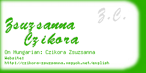 zsuzsanna czikora business card